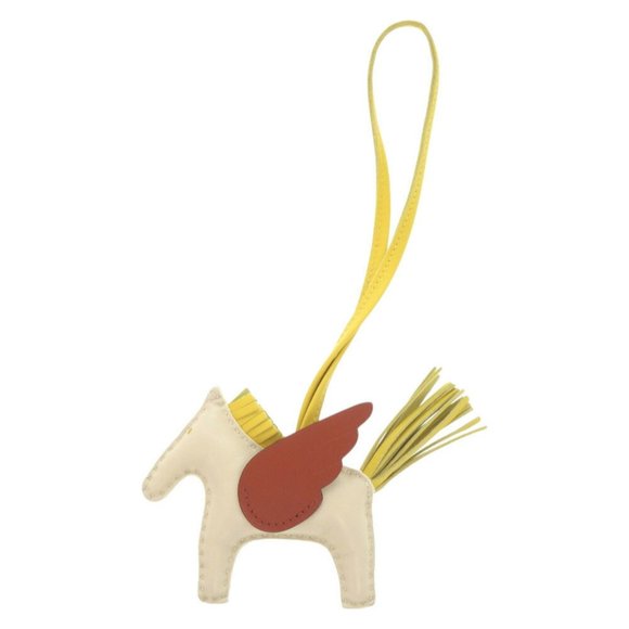 HERMES Cream Bag Charm - Picture 1 of 9